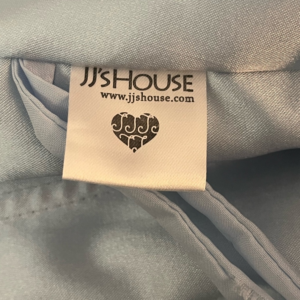 J.J.’s House beautiful taffeta and satin light blue party dress. Size S. EUC. - Picture 8 of 11